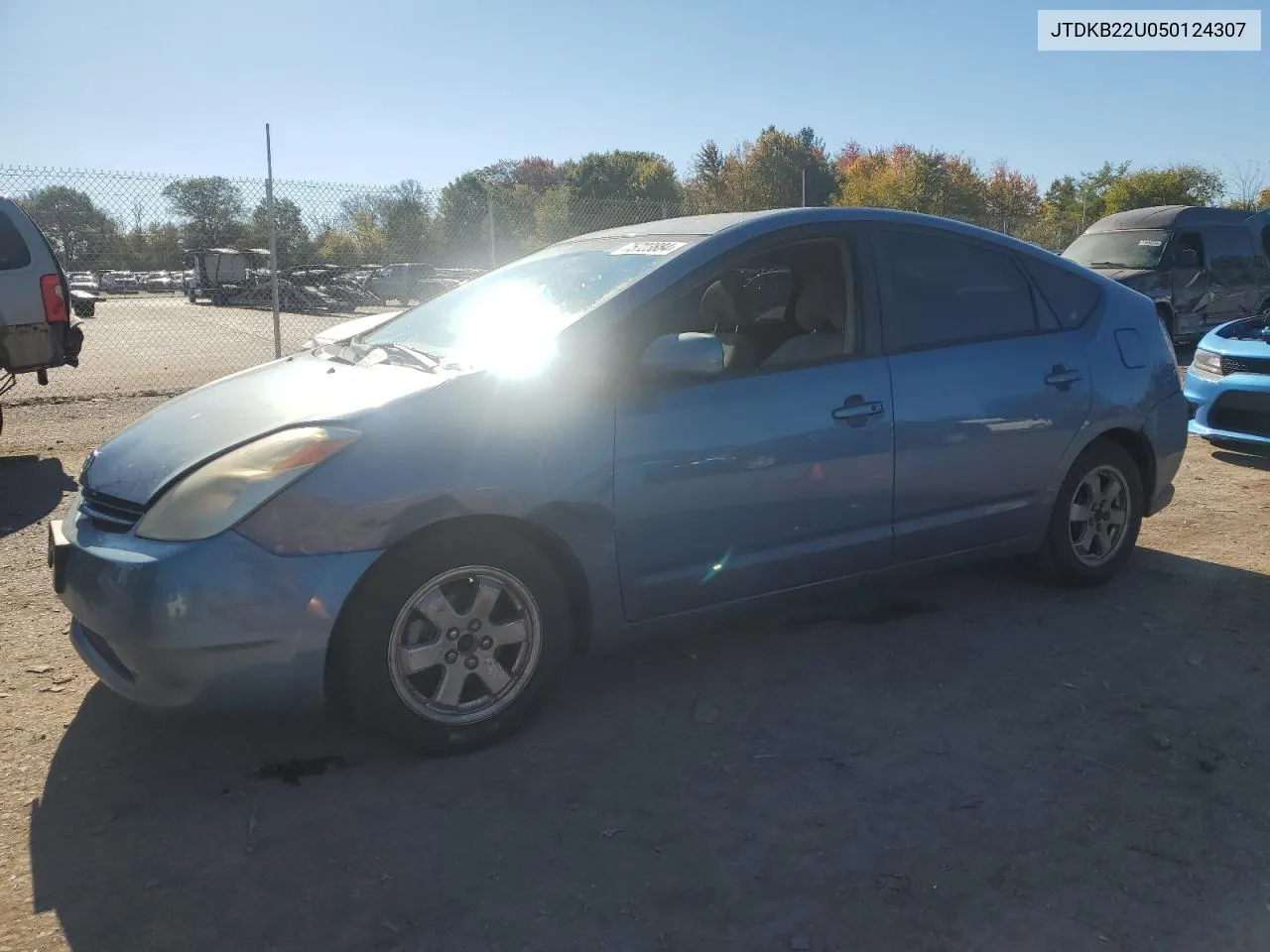 2005 Toyota Prius VIN: JTDKB22U050124307 Lot: 75723884