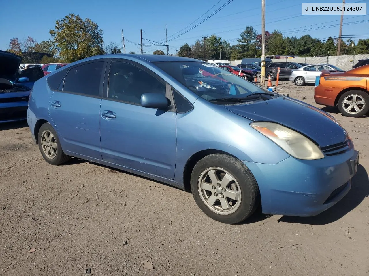 2005 Toyota Prius VIN: JTDKB22U050124307 Lot: 75723884