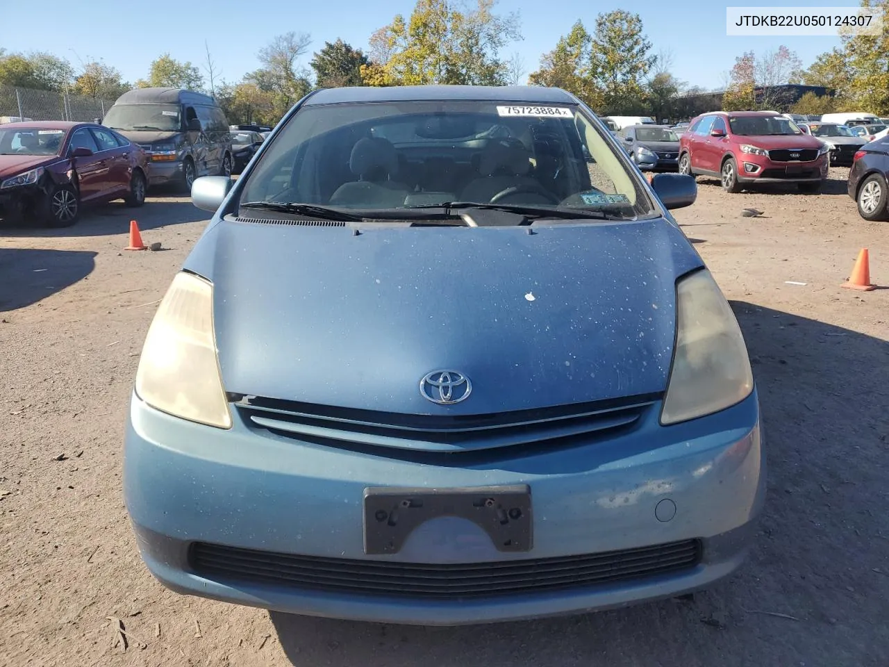 2005 Toyota Prius VIN: JTDKB22U050124307 Lot: 75723884