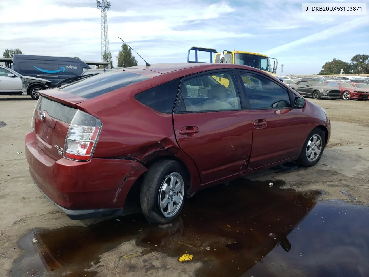 2005 Toyota Prius VIN: JTDKB20UX53103871 Lot: 75737254