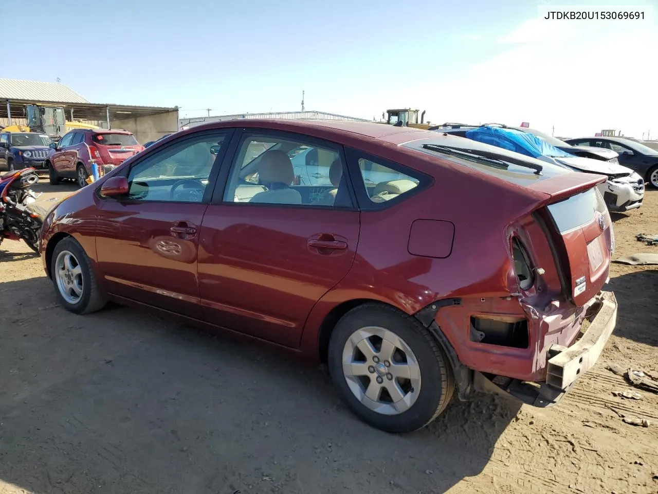 2005 Toyota Prius VIN: JTDKB20U153069691 Lot: 75865544