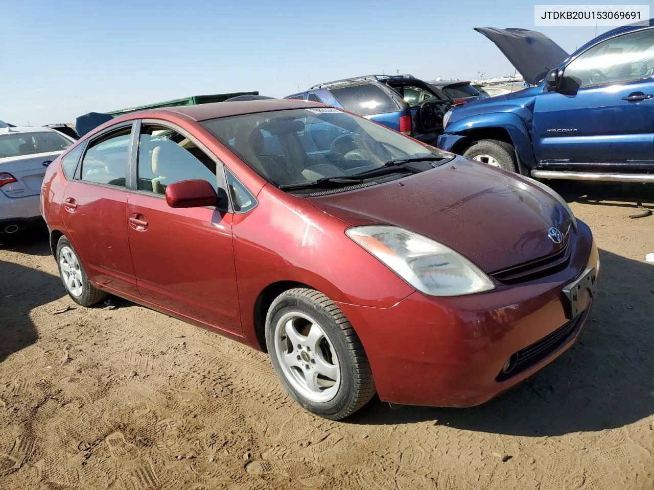 2005 Toyota Prius VIN: JTDKB20U153069691 Lot: 75865544