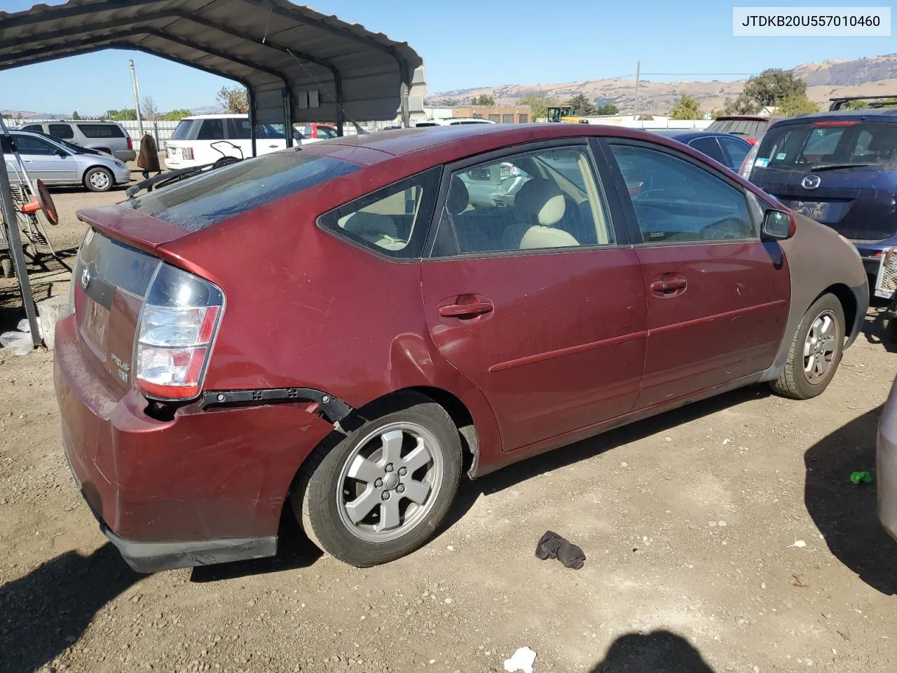 2005 Toyota Prius VIN: JTDKB20U557010460 Lot: 76037264