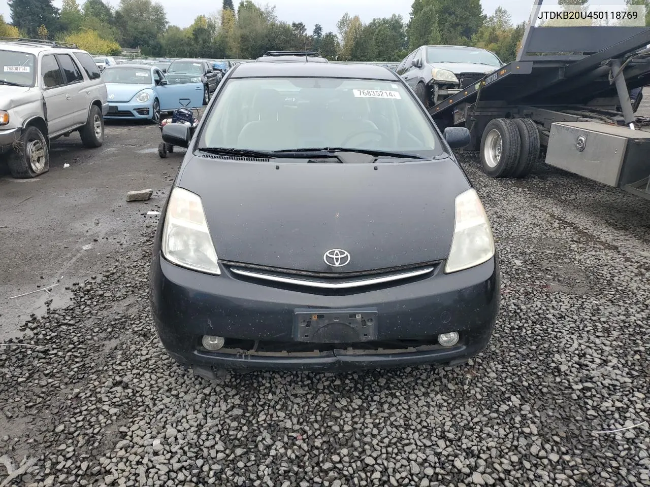 2005 Toyota Prius VIN: JTDKB20U450118769 Lot: 76835214