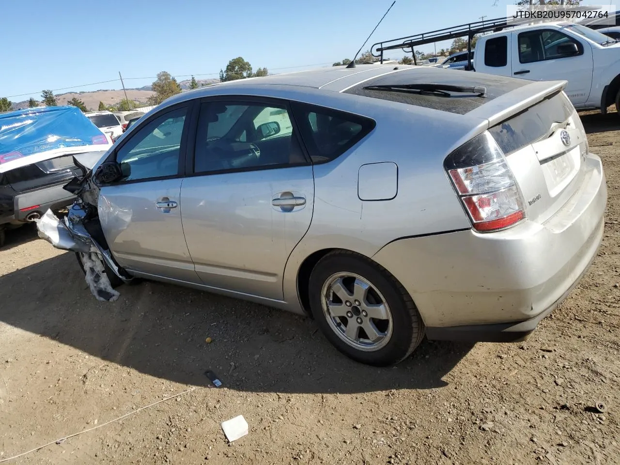 2005 Toyota Prius VIN: JTDKB20U957042764 Lot: 76835574