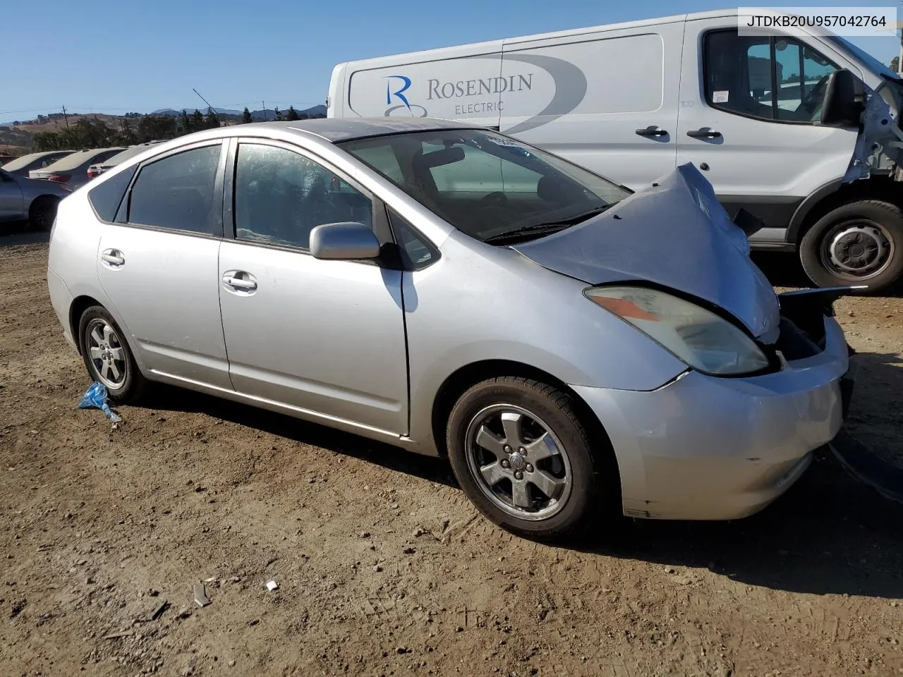 2005 Toyota Prius VIN: JTDKB20U957042764 Lot: 76835574