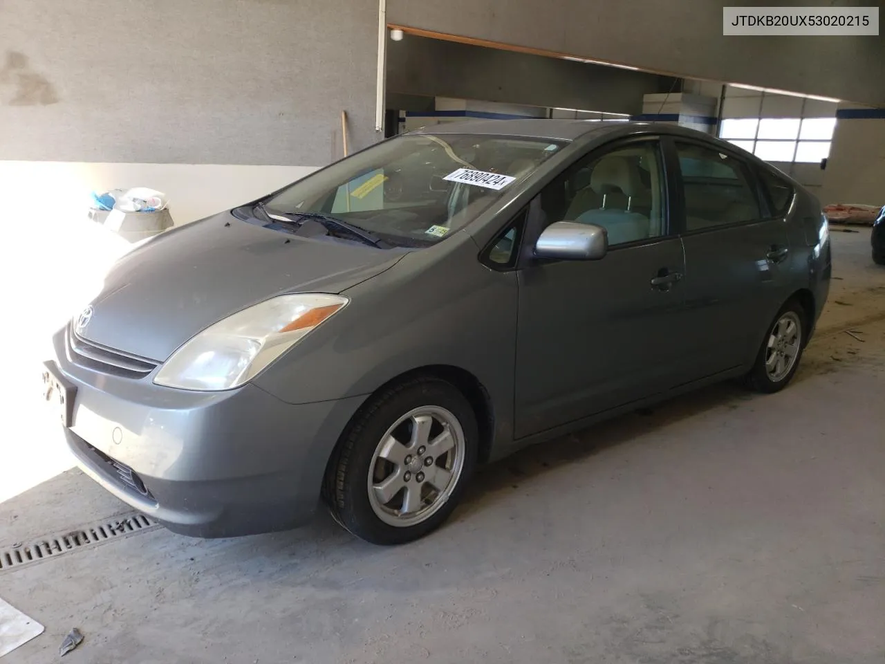 2005 Toyota Prius VIN: JTDKB20UX53020215 Lot: 76890424