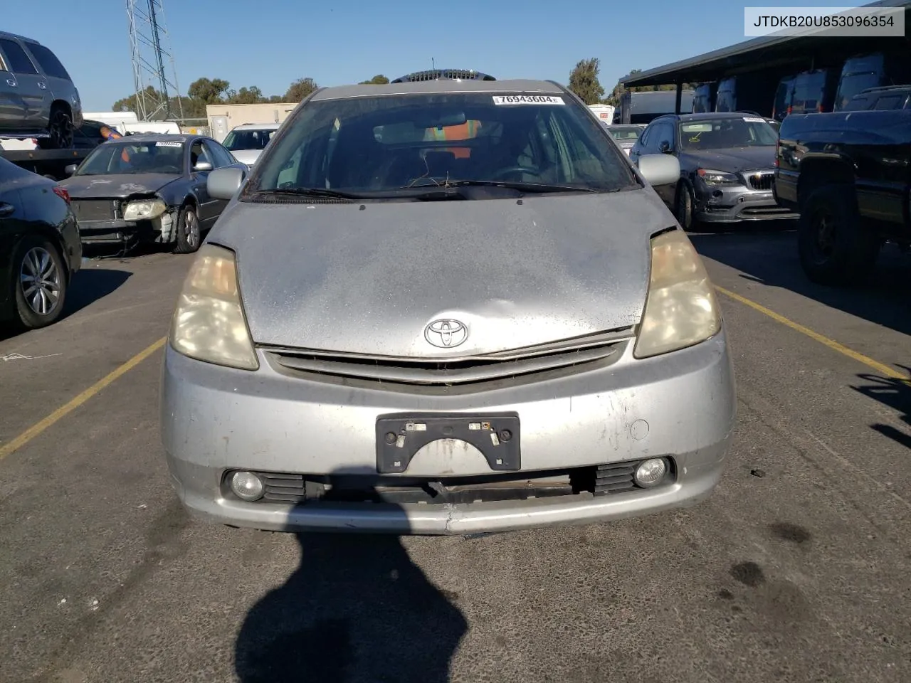 2005 Toyota Prius VIN: JTDKB20U853096354 Lot: 76943604