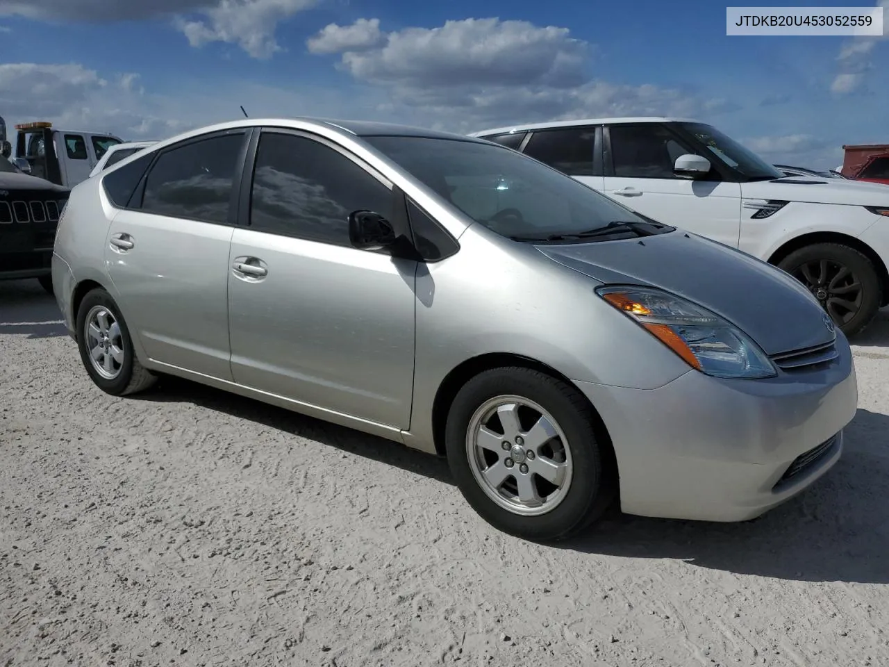 2005 Toyota Prius VIN: JTDKB20U453052559 Lot: 77032144