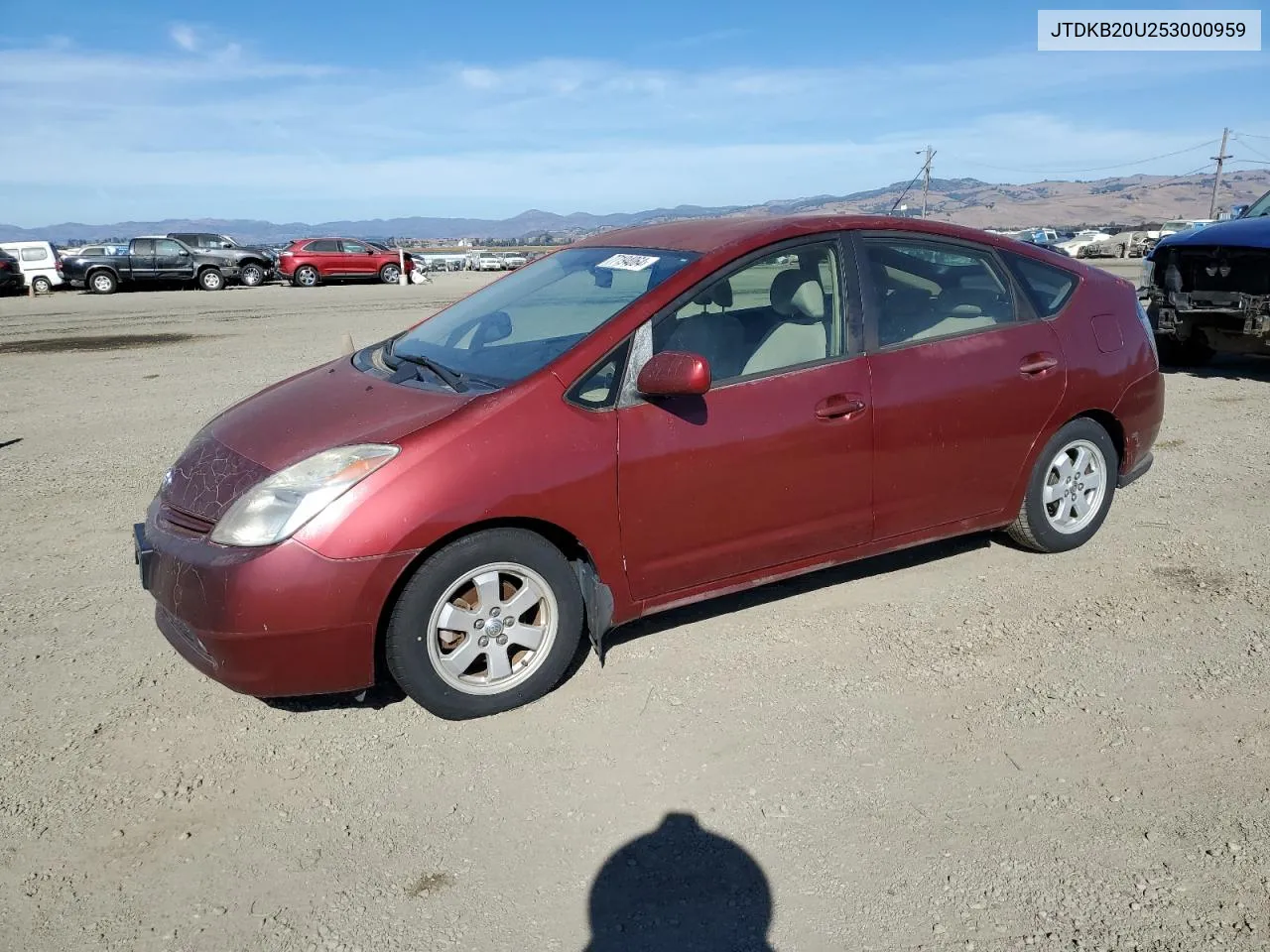 2005 Toyota Prius VIN: JTDKB20U253000959 Lot: 77194064