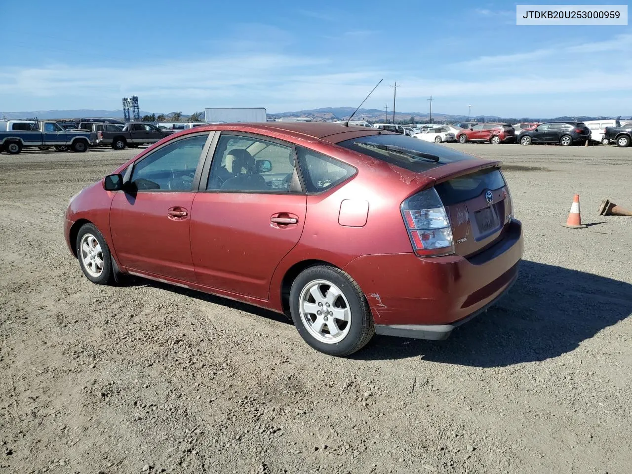 2005 Toyota Prius VIN: JTDKB20U253000959 Lot: 77194064