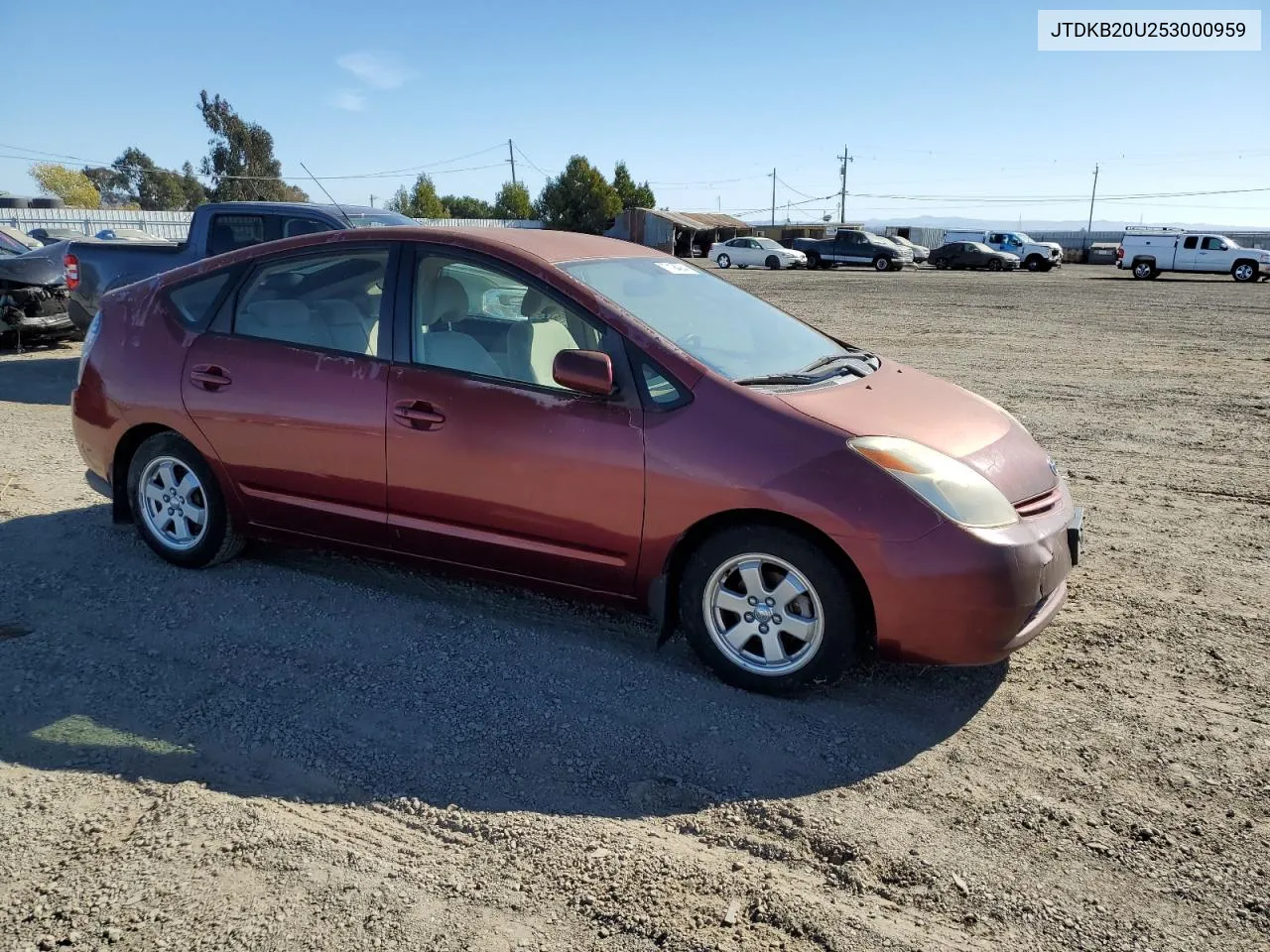 2005 Toyota Prius VIN: JTDKB20U253000959 Lot: 77194064