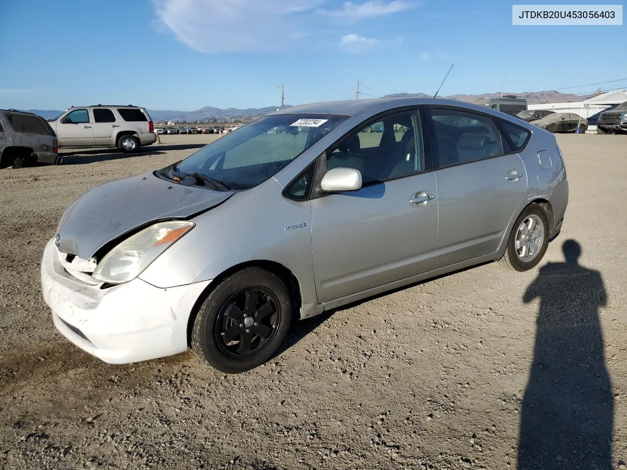 2005 Toyota Prius VIN: JTDKB20U453056403 Lot: 77202294