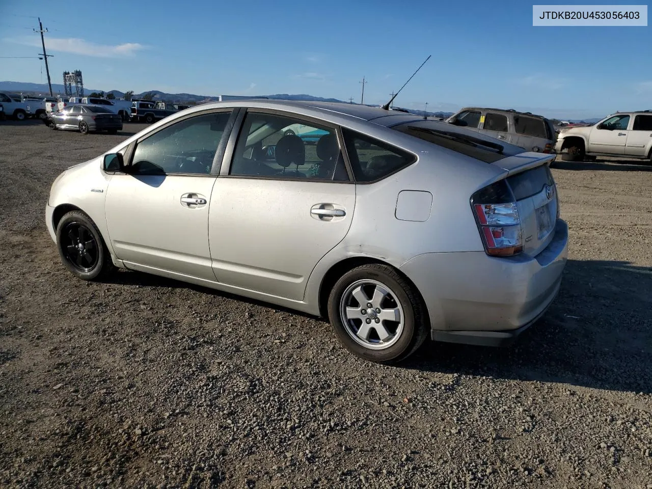 2005 Toyota Prius VIN: JTDKB20U453056403 Lot: 77202294