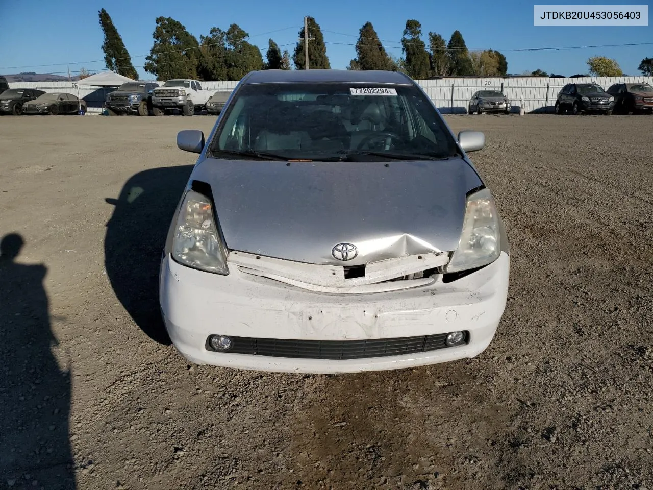 2005 Toyota Prius VIN: JTDKB20U453056403 Lot: 77202294