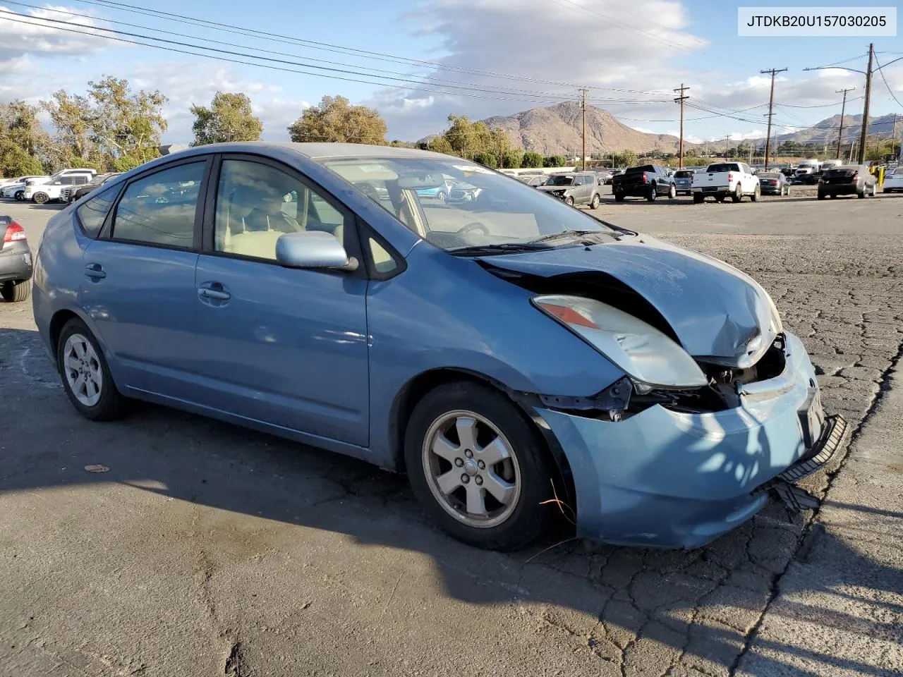 2005 Toyota Prius VIN: JTDKB20U157030205 Lot: 77449944