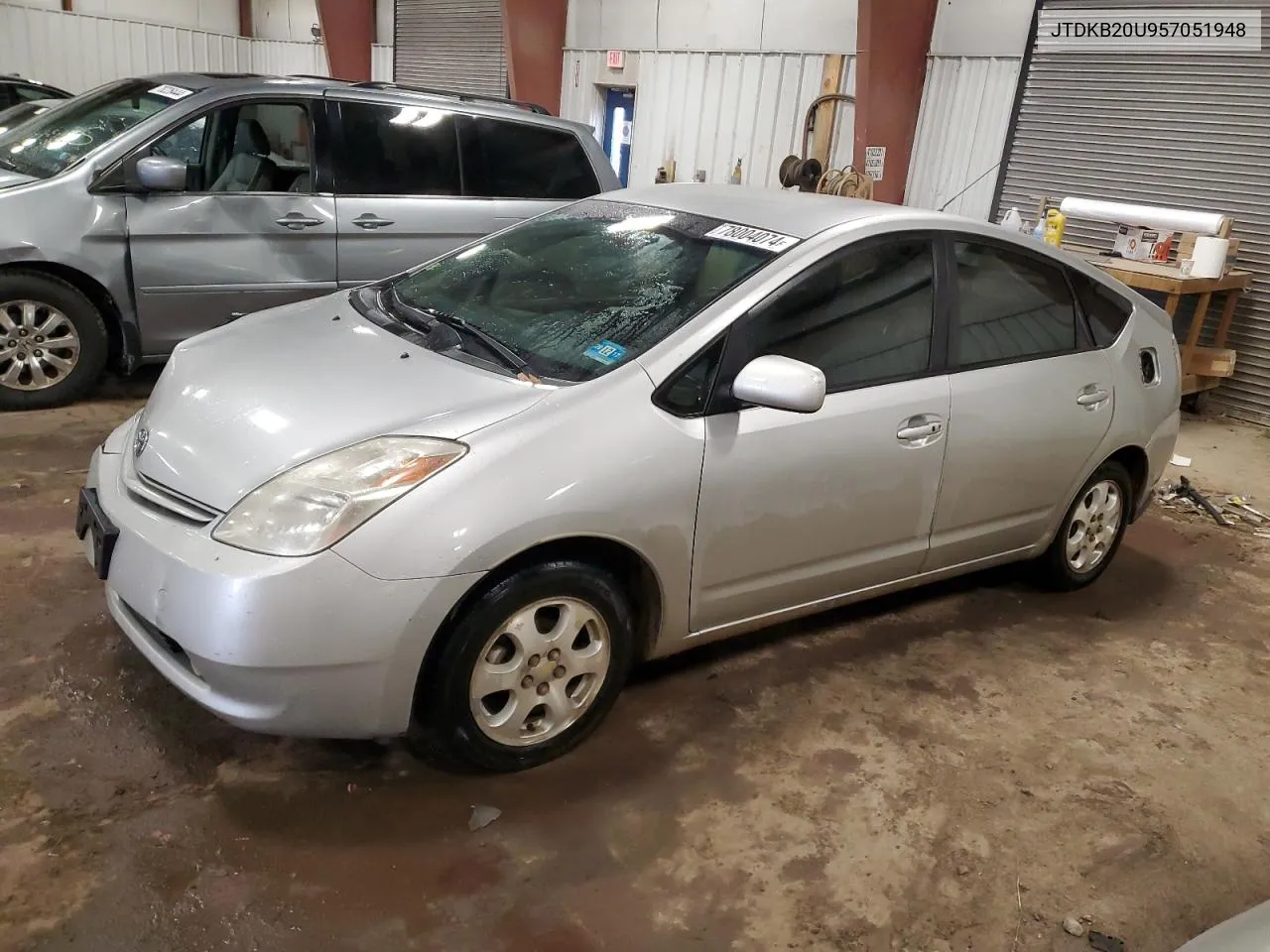 2005 Toyota Prius VIN: JTDKB20U957051948 Lot: 78004074