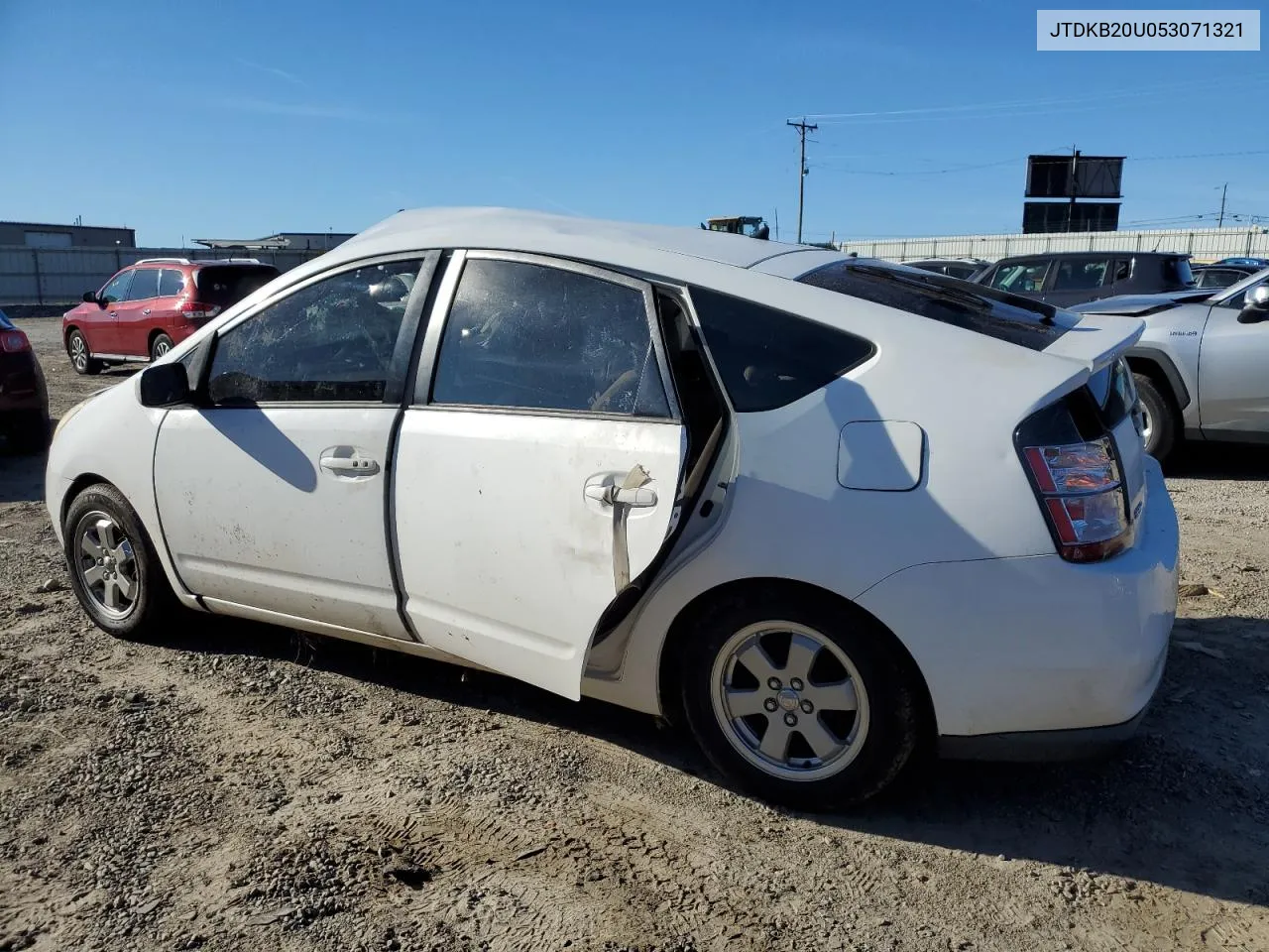 2005 Toyota Prius VIN: JTDKB20U053071321 Lot: 79782404