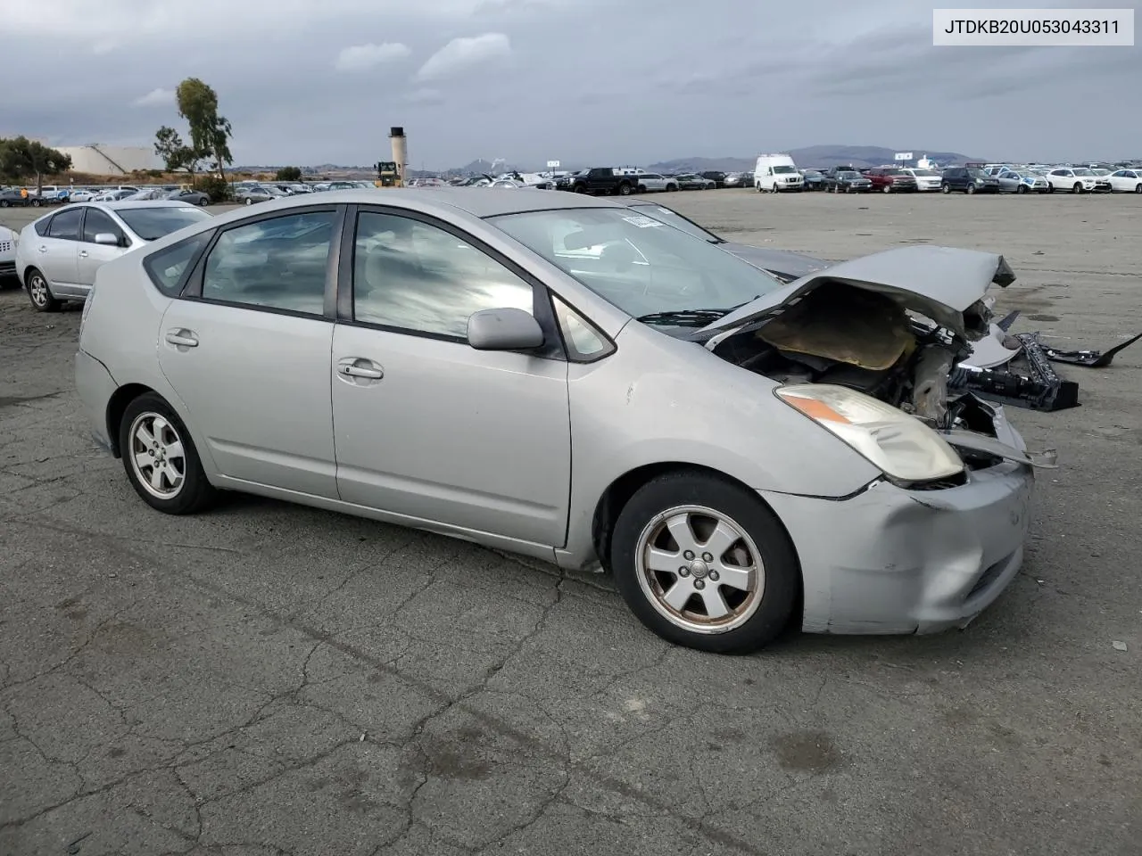 2005 Toyota Prius VIN: JTDKB20U053043311 Lot: 80227744