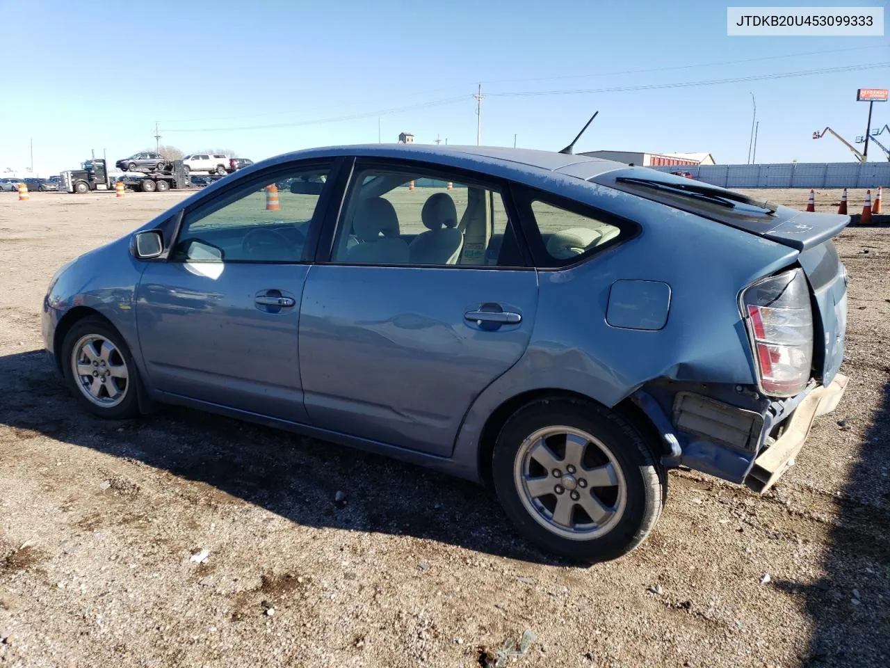 2005 Toyota Prius VIN: JTDKB20U453099333 Lot: 80272174