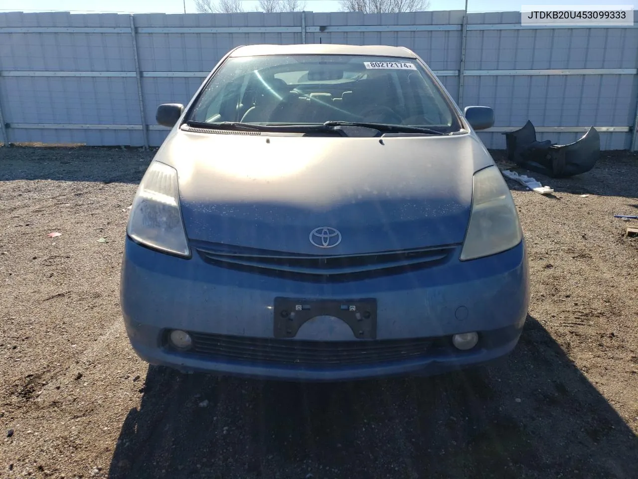 2005 Toyota Prius VIN: JTDKB20U453099333 Lot: 80272174