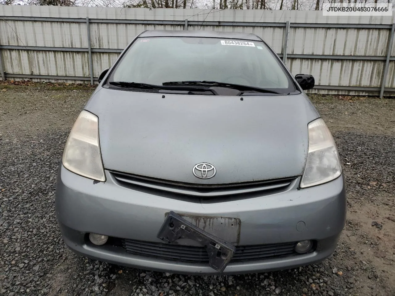 2005 Toyota Prius VIN: JTDKB20U453076666 Lot: 80438264