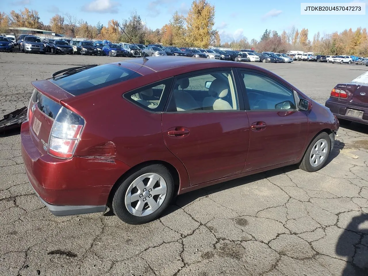 2005 Toyota Prius VIN: JTDKB20U457047273 Lot: 81149134