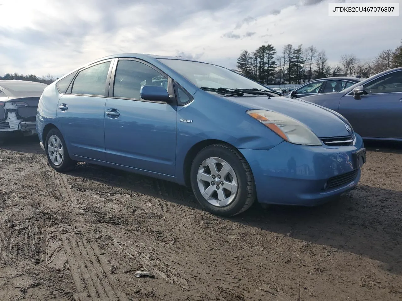 2006 Toyota Prius VIN: JTDKB20U467076807 Lot: 39869704