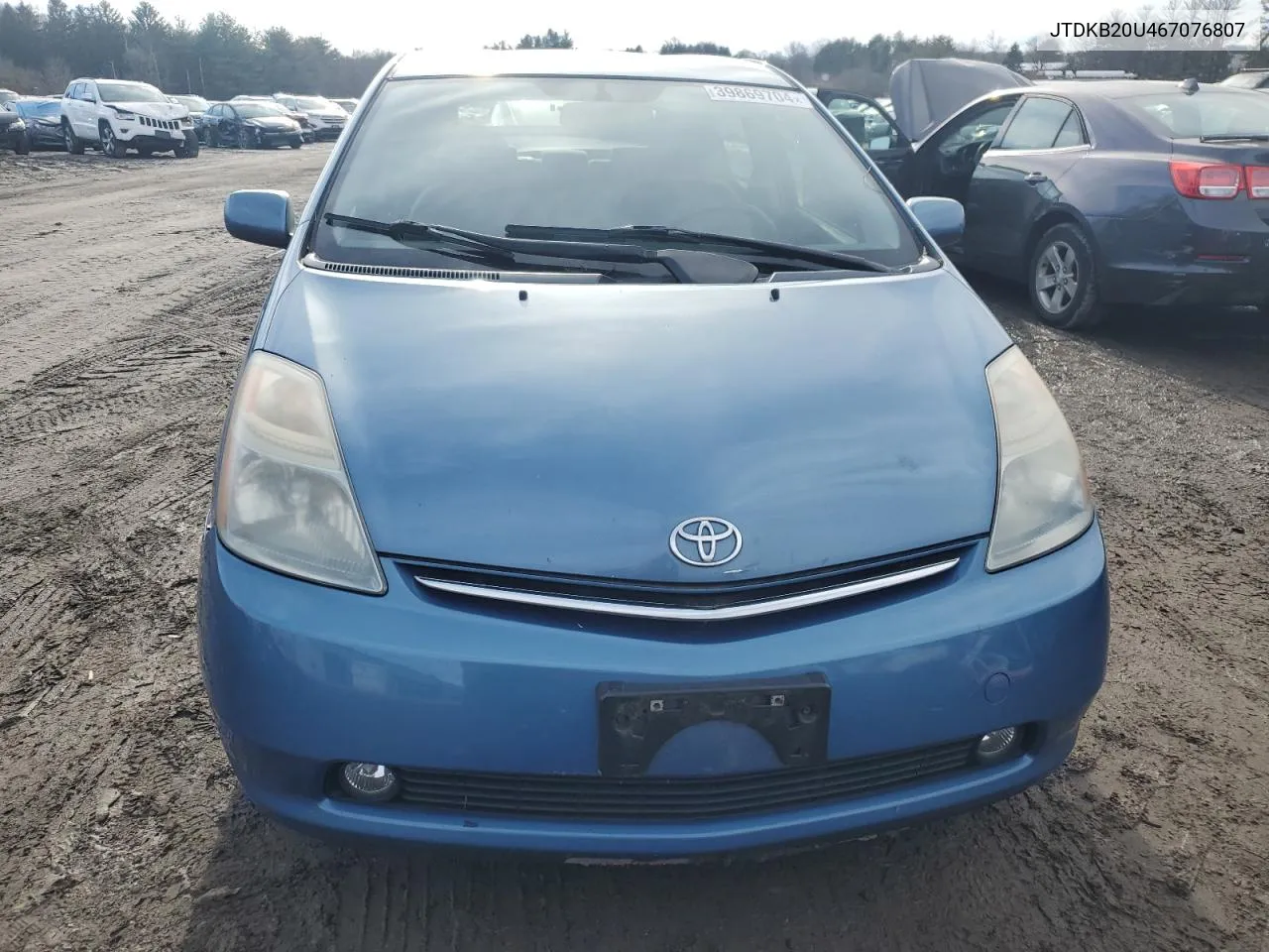 2006 Toyota Prius VIN: JTDKB20U467076807 Lot: 39869704