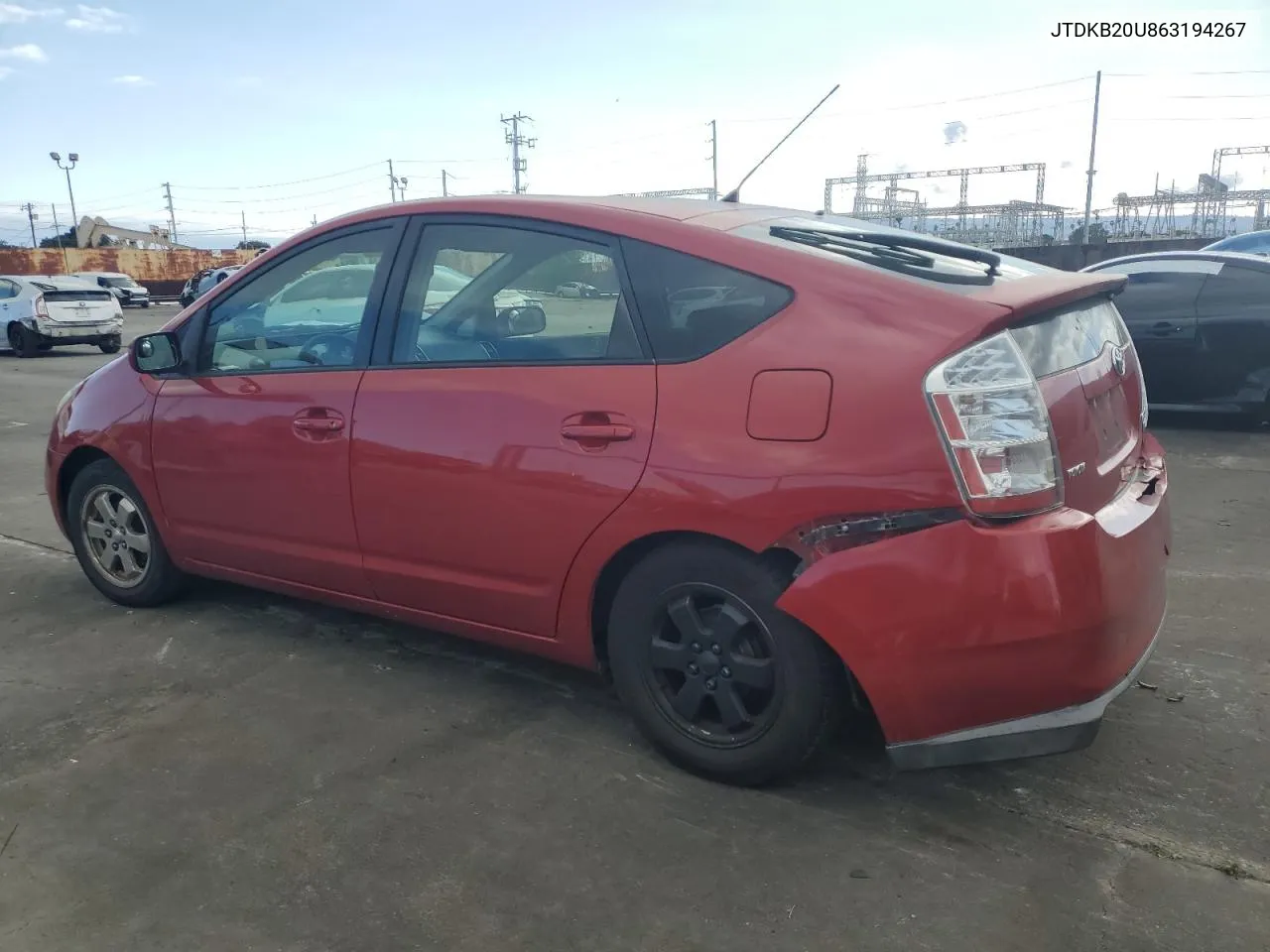 2006 Toyota Prius VIN: JTDKB20U863194267 Lot: 51920024