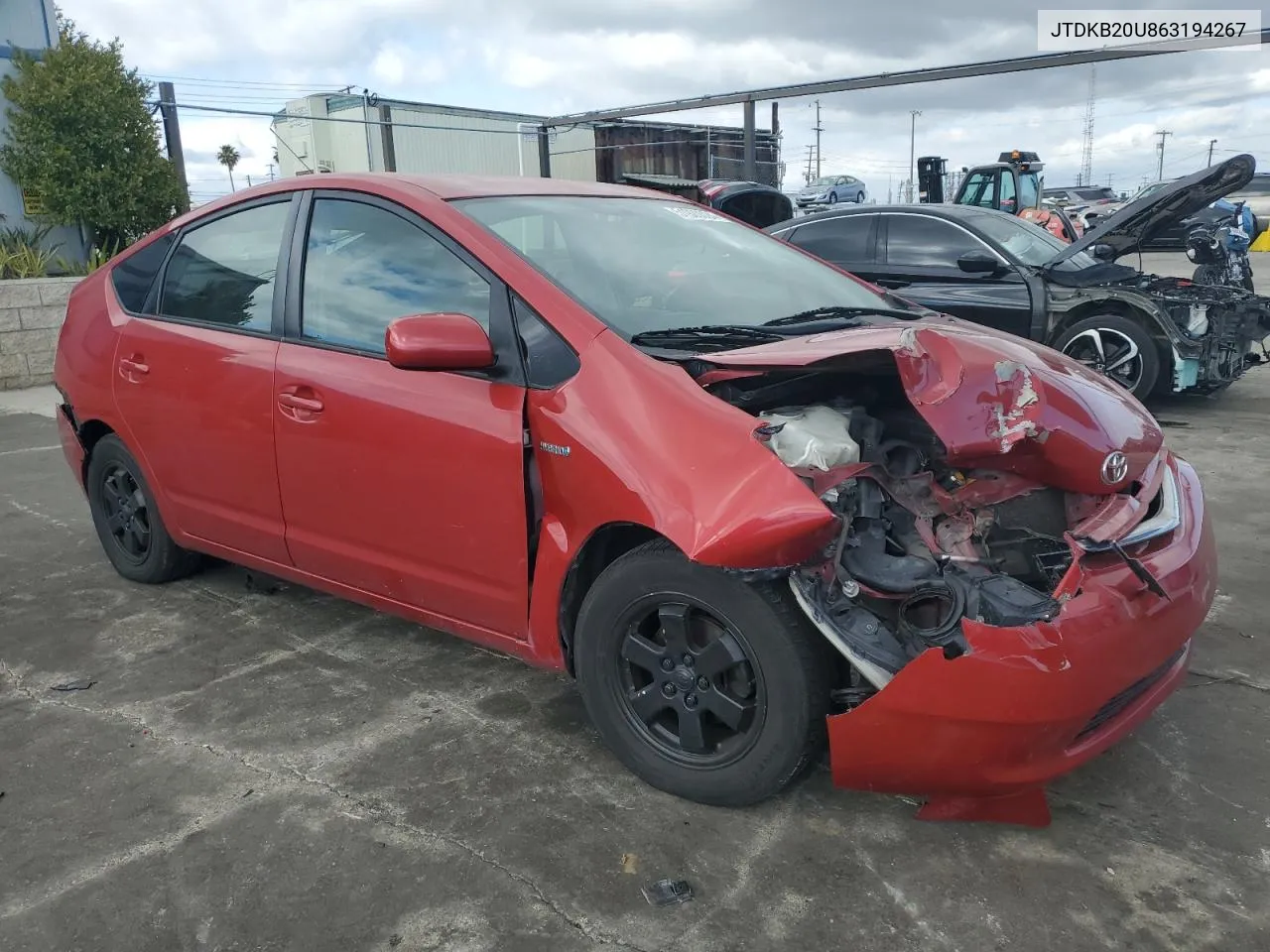 2006 Toyota Prius VIN: JTDKB20U863194267 Lot: 51920024