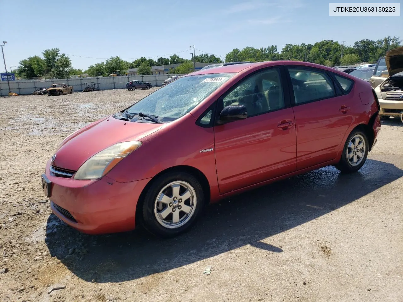 2006 Toyota Prius VIN: JTDKB20U363150225 Lot: 57763844