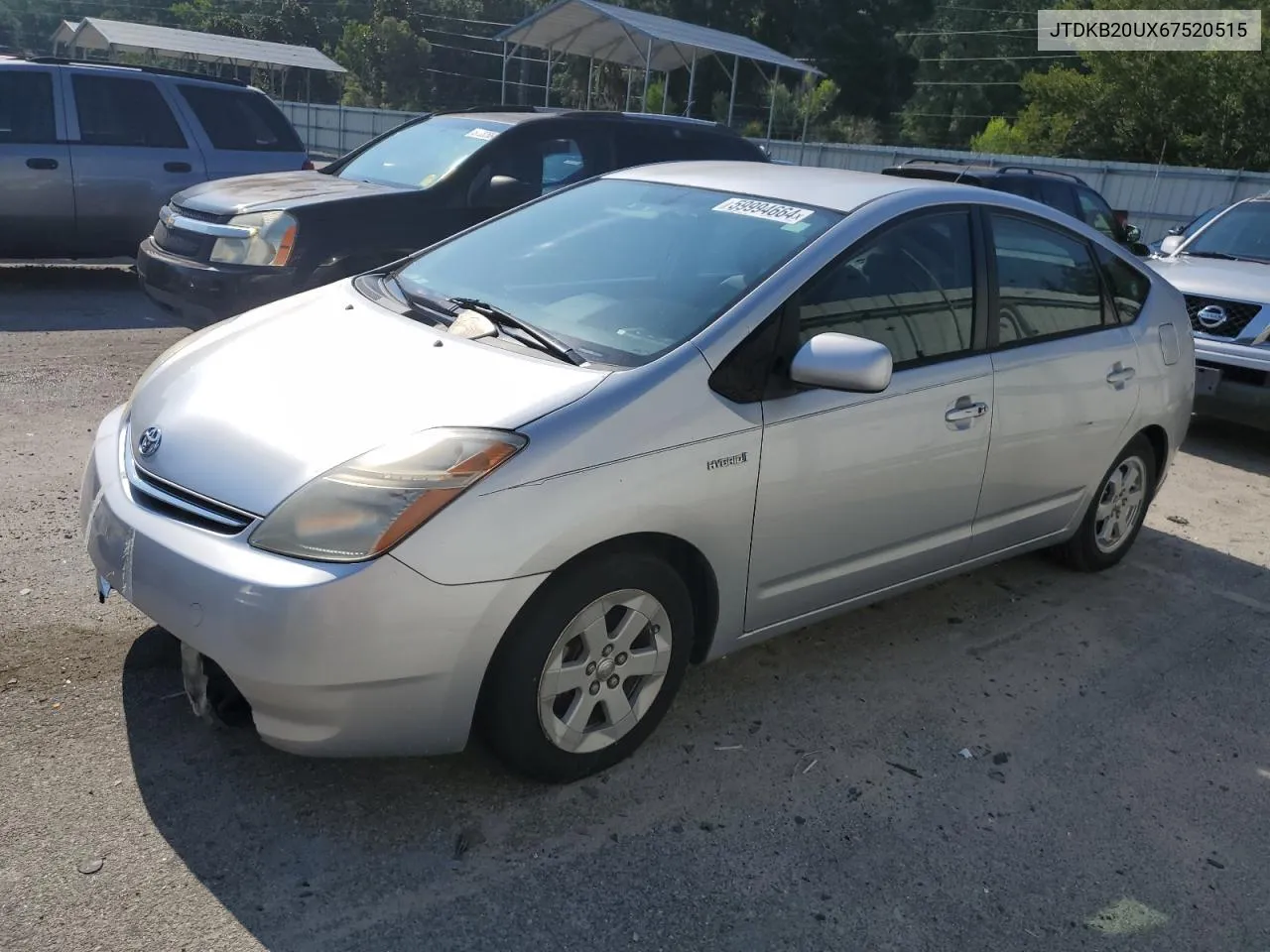 JTDKB20UX67520515 2006 Toyota Prius