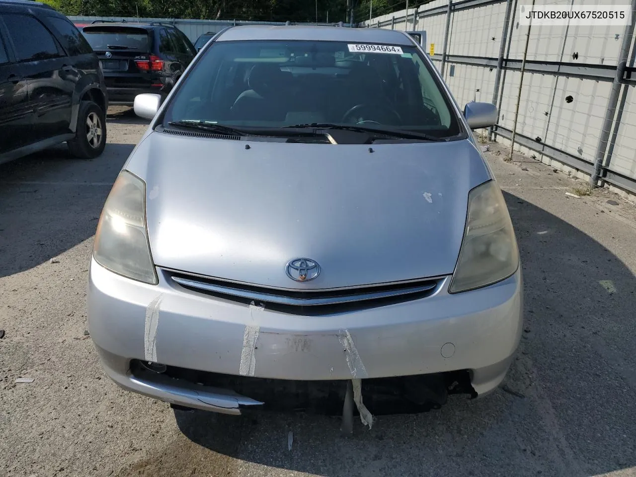 2006 Toyota Prius VIN: JTDKB20UX67520515 Lot: 59994664