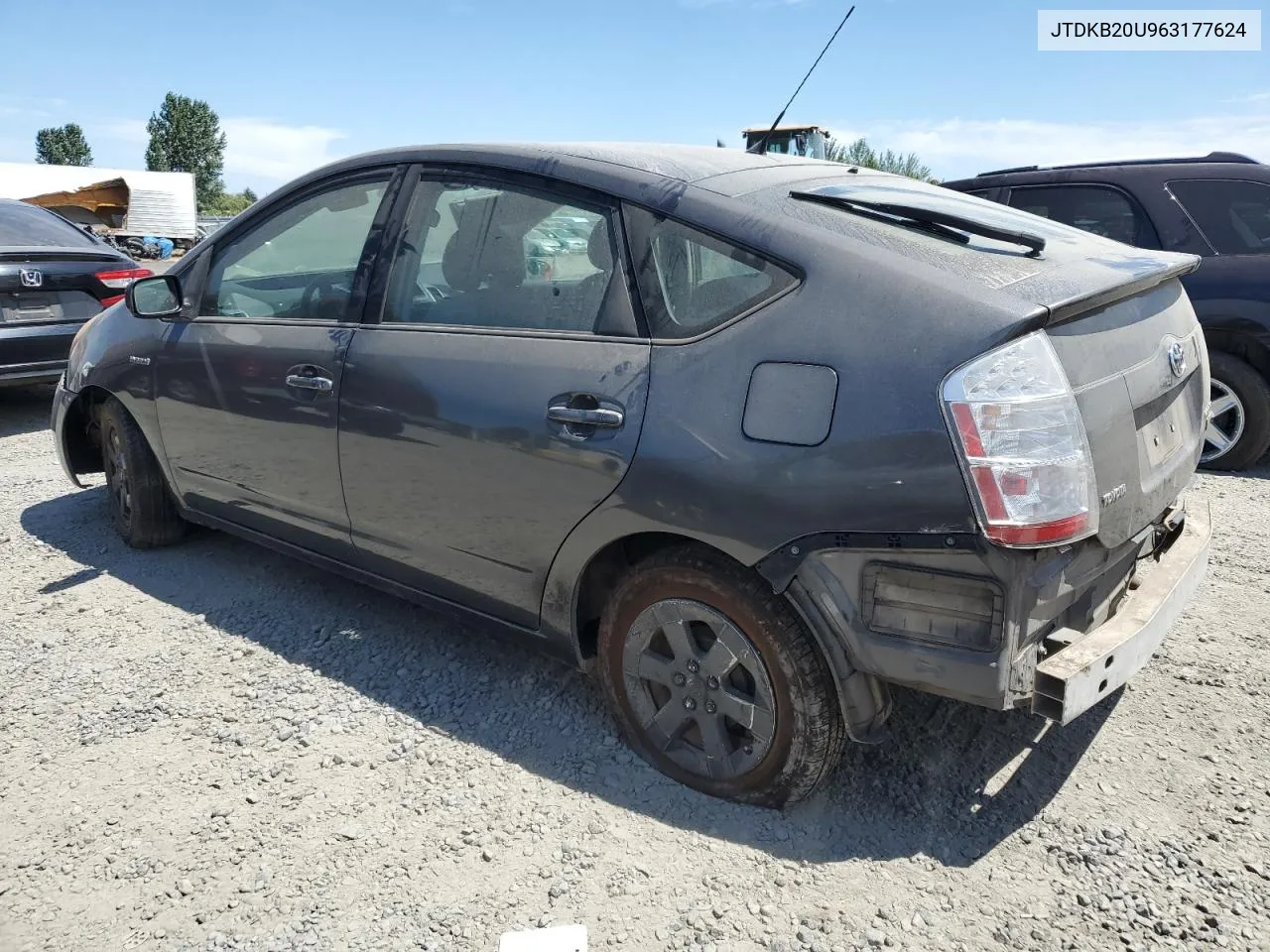 2006 Toyota Prius VIN: JTDKB20U963177624 Lot: 62823744