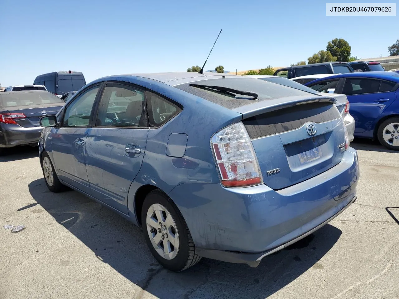 2006 Toyota Prius VIN: JTDKB20U467079626 Lot: 63219024