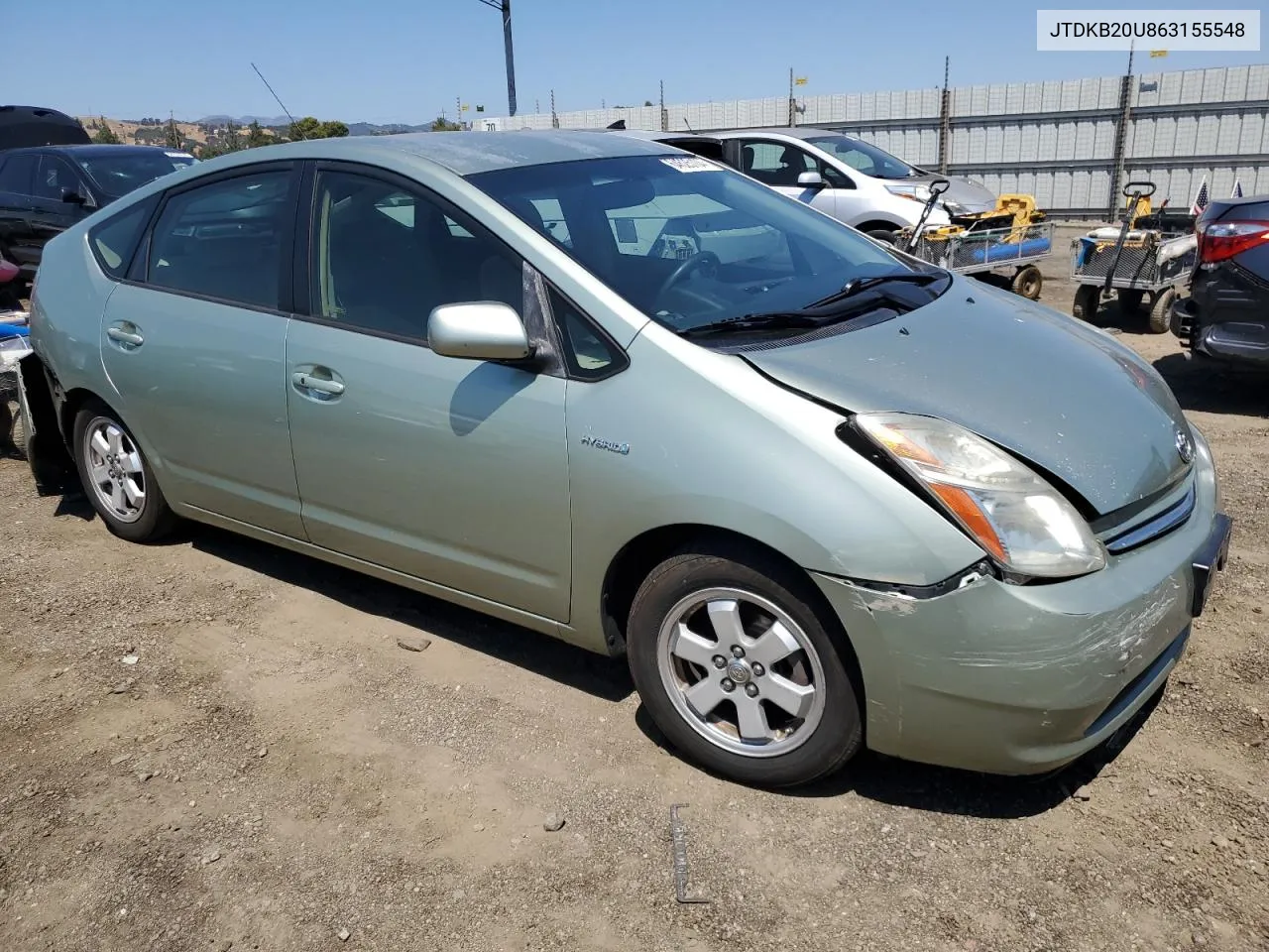 JTDKB20U863155548 2006 Toyota Prius