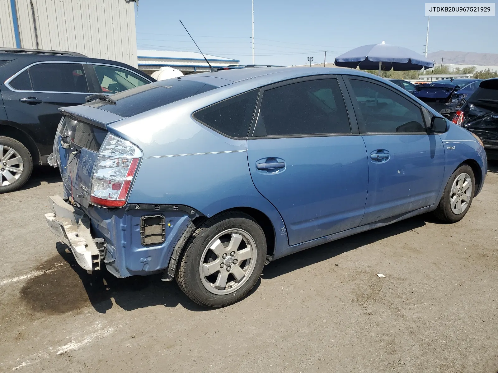 2006 Toyota Prius VIN: JTDKB20U967521929 Lot: 64716944