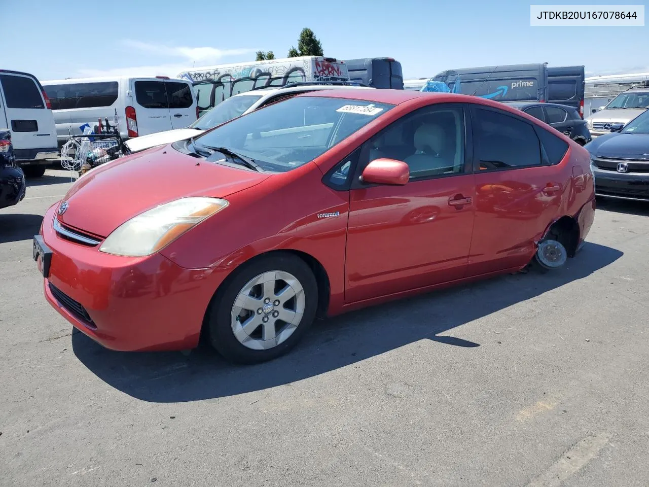 2006 Toyota Prius VIN: JTDKB20U167078644 Lot: 65817384