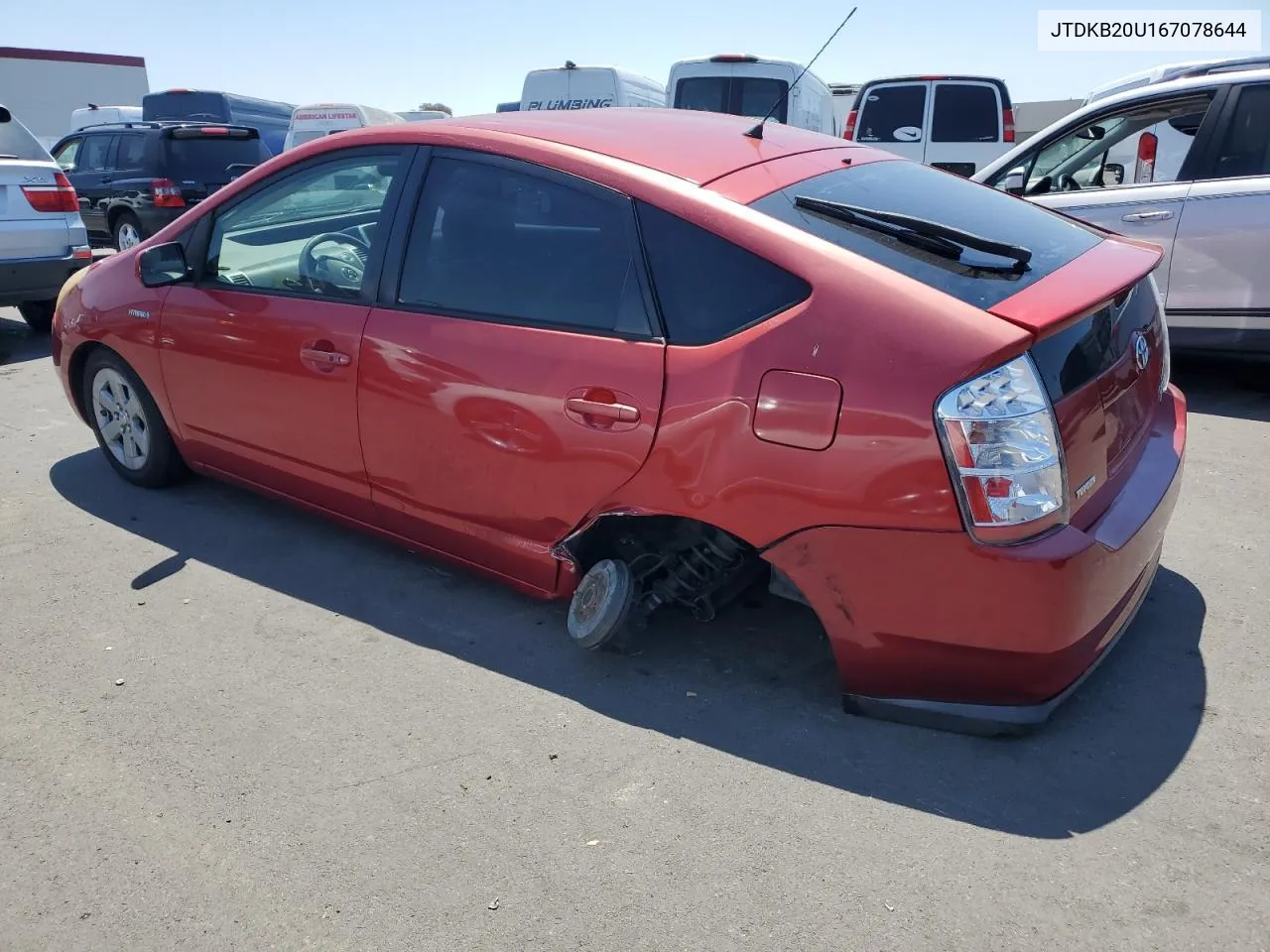 2006 Toyota Prius VIN: JTDKB20U167078644 Lot: 65817384