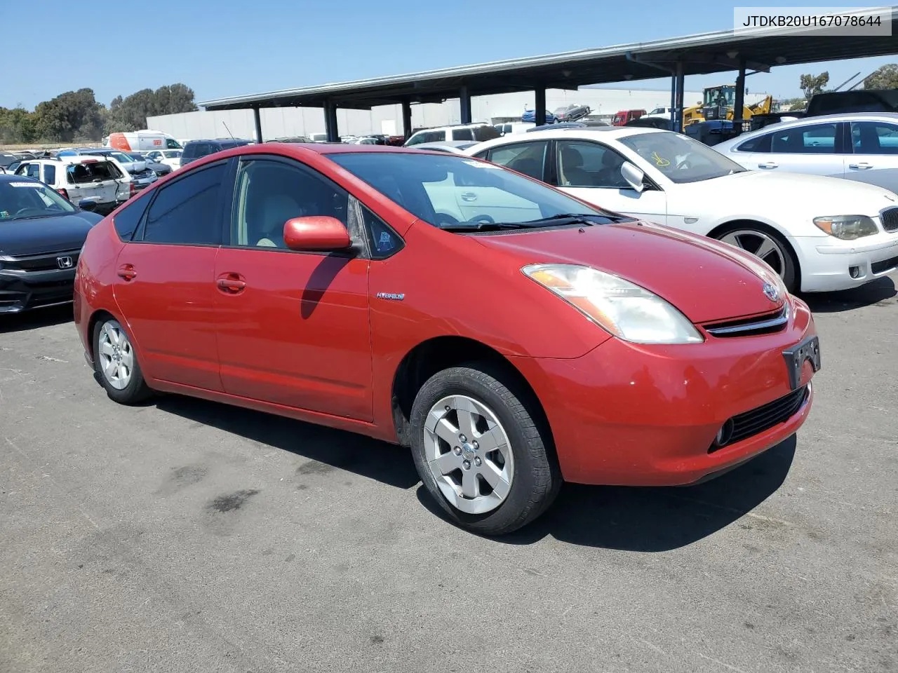 2006 Toyota Prius VIN: JTDKB20U167078644 Lot: 65817384