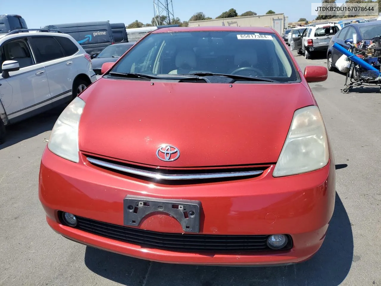 2006 Toyota Prius VIN: JTDKB20U167078644 Lot: 65817384