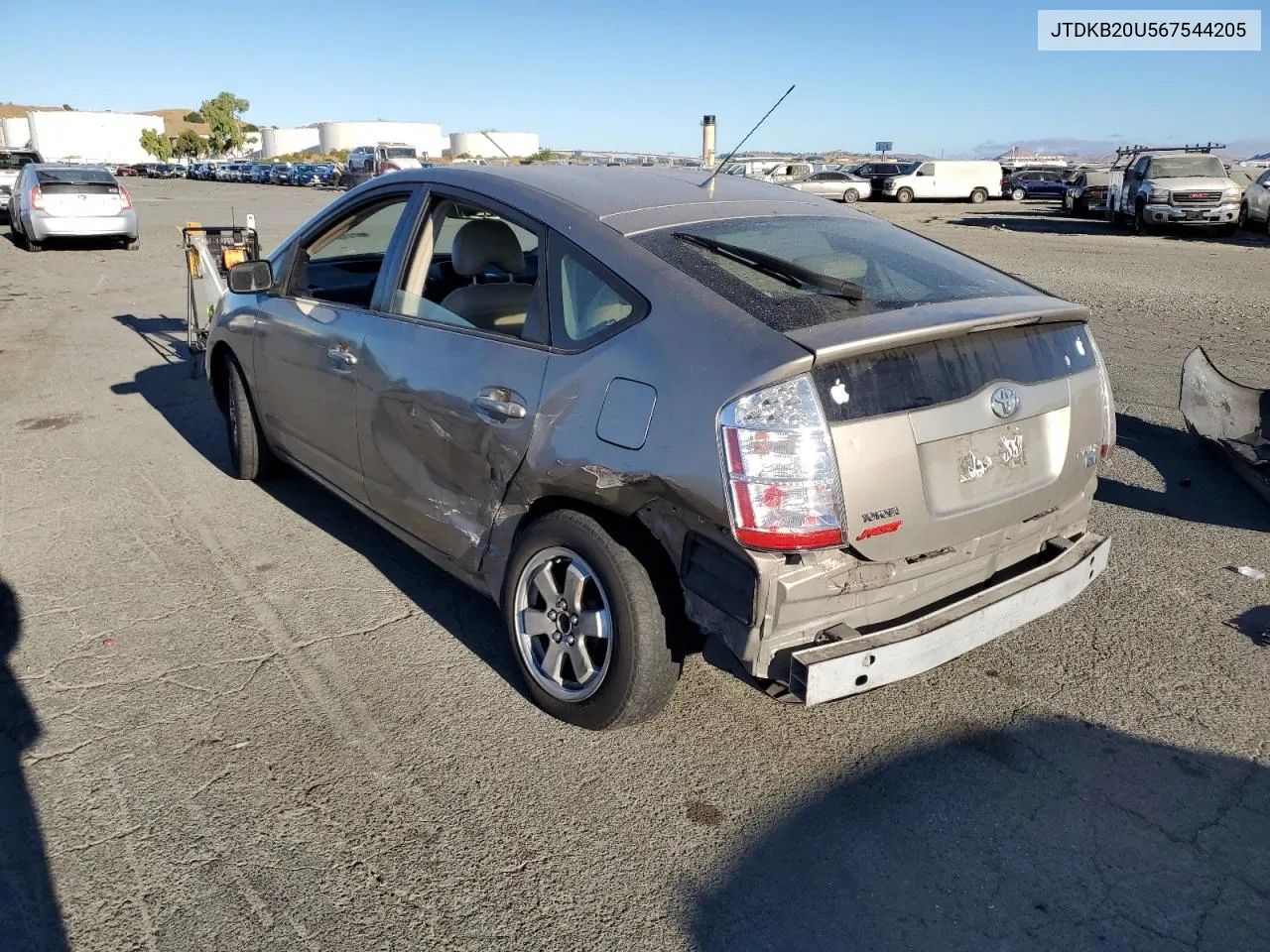 2006 Toyota Prius VIN: JTDKB20U567544205 Lot: 67711234