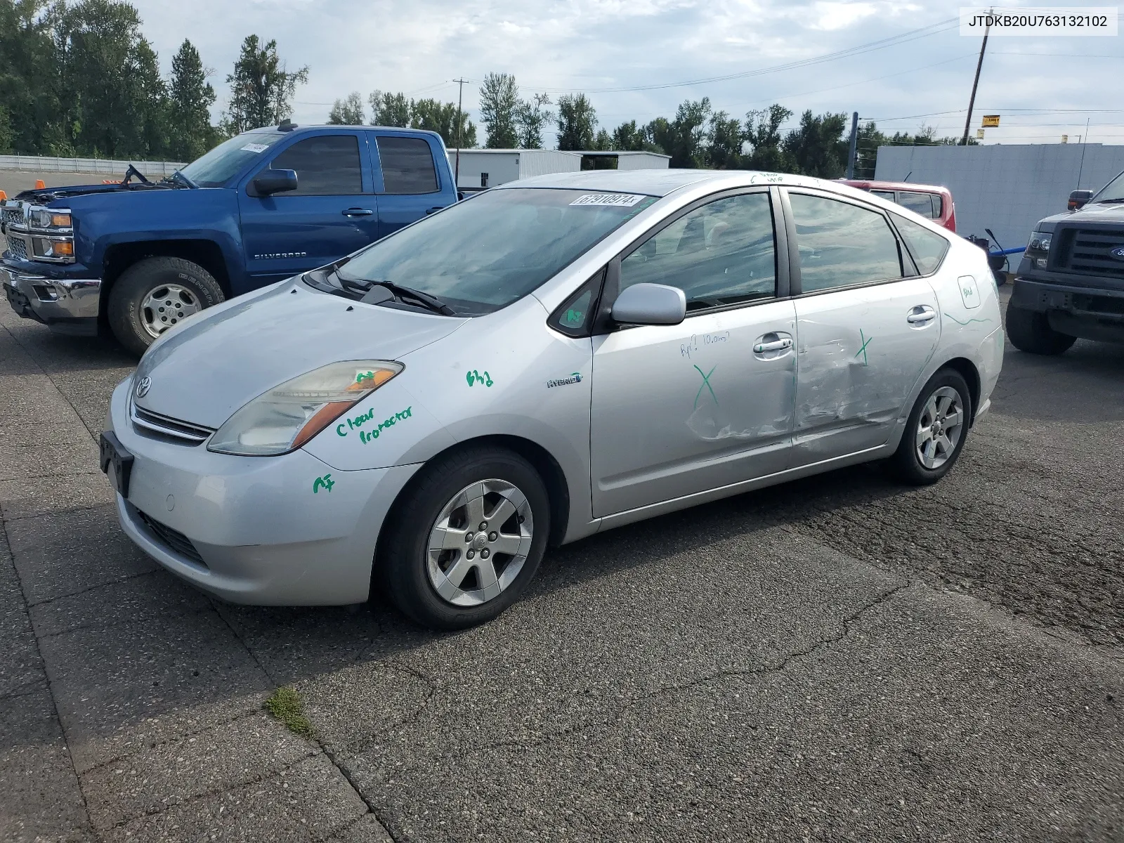 JTDKB20U763132102 2006 Toyota Prius