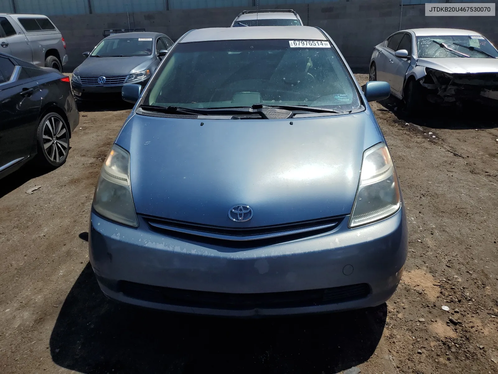 2006 Toyota Prius VIN: JTDKB20U467530070 Lot: 67976514