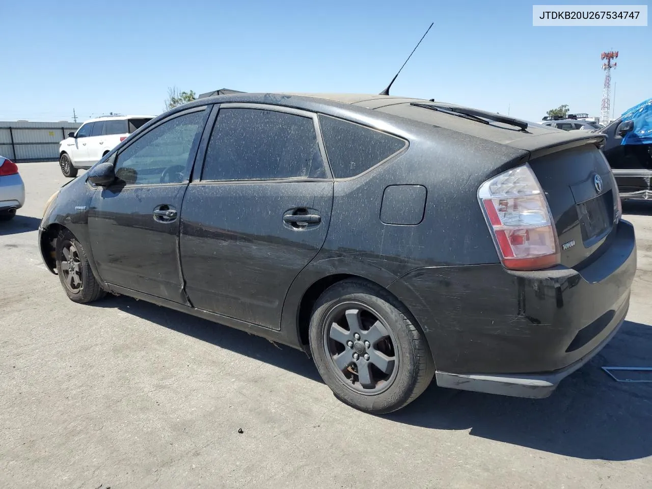 2006 Toyota Prius VIN: JTDKB20U267534747 Lot: 68190824