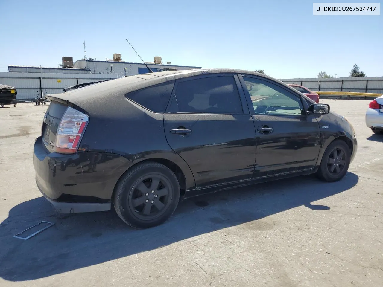 2006 Toyota Prius VIN: JTDKB20U267534747 Lot: 68190824