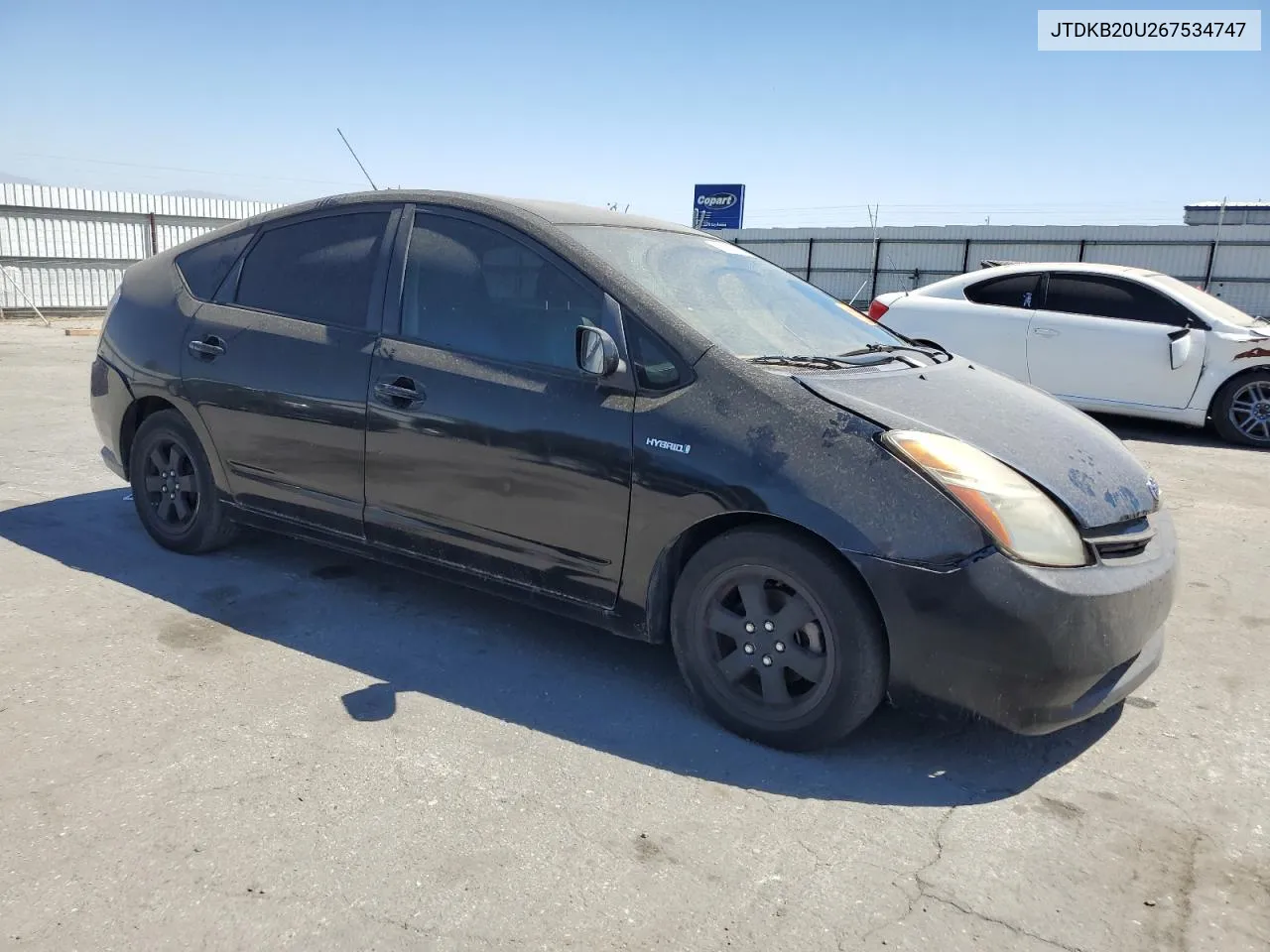 2006 Toyota Prius VIN: JTDKB20U267534747 Lot: 68190824