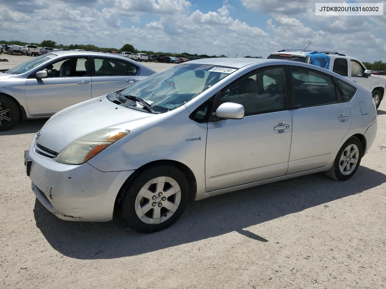 2006 Toyota Prius VIN: JTDKB20U163160302 Lot: 68191124