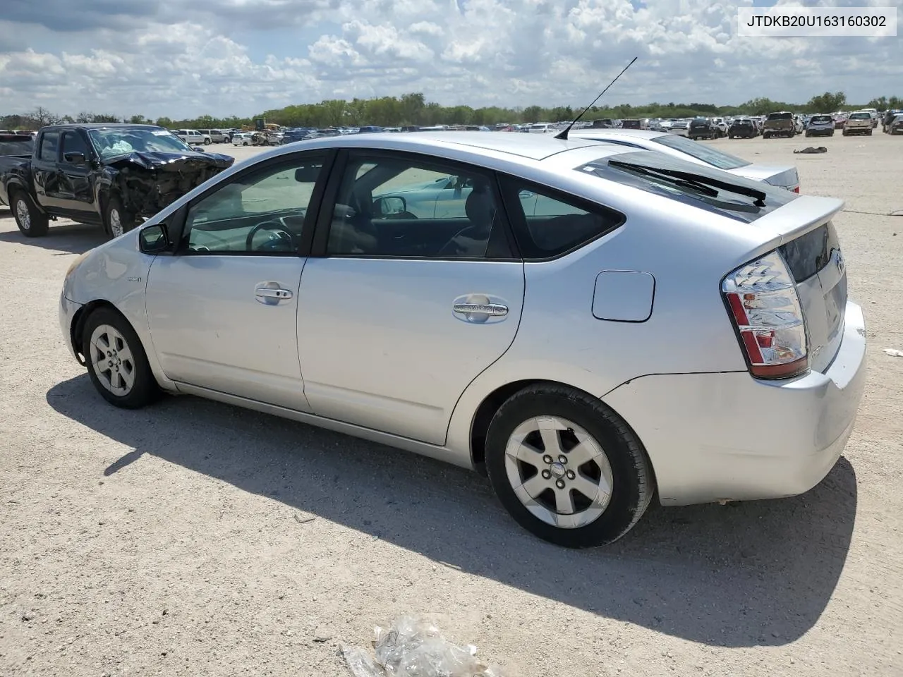 2006 Toyota Prius VIN: JTDKB20U163160302 Lot: 68191124